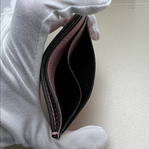 Versace Medusa Head Pink Leather Card Holder NWOT $275 Retail w/COA No Box/Dust - Picture 8 of 17